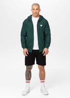 Men's Zip-up hoodie Pique Rockey - Dark green