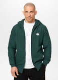 Men's Zip-up hoodie Pique Rockey - Dark green