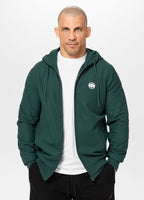 Men's Zip-up hoodie Pique Rockey - Dark green