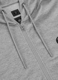 Men's Zip-up hoodie Pique Rockey - Gray Melange