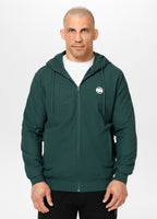 Men's Zip-up hoodie Pique Rockey - Dark green