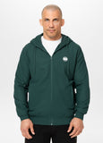 Men's Zip-up hoodie Pique Rockey - Dark green