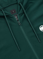 Men's Zip-up hoodie Pique Rockey - Dark green