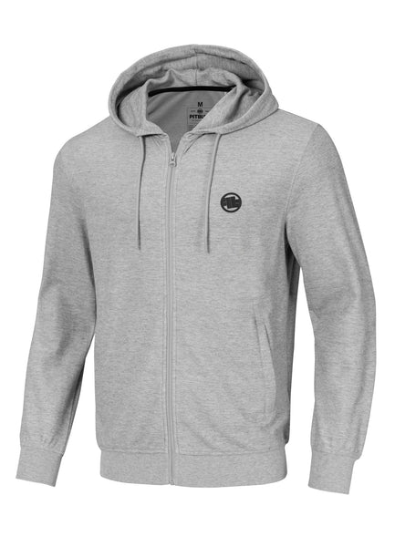 Men's Zip-up hoodie Pique Rockey - Gray Melange