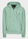 Men's Zip-up hoodie PLANET SURF - Mint