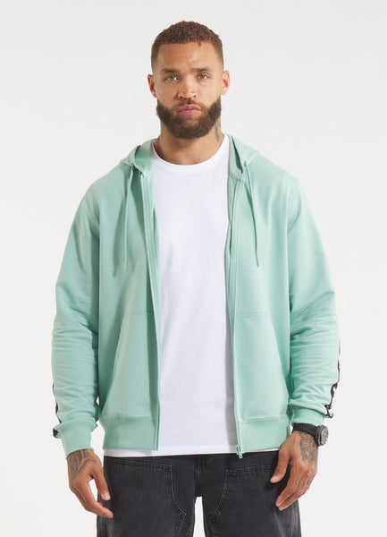 Men's Zip-up hoodie TAPE NUGGET - Light mint