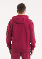 Men's Zip-up hoodie TAPE NUGGET - Burgundy