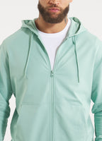 Men's Zip-up hoodie TAPE NUGGET - Light mint
