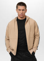 Men's Zip-up hoodie TAPE NUGGET - Light sand