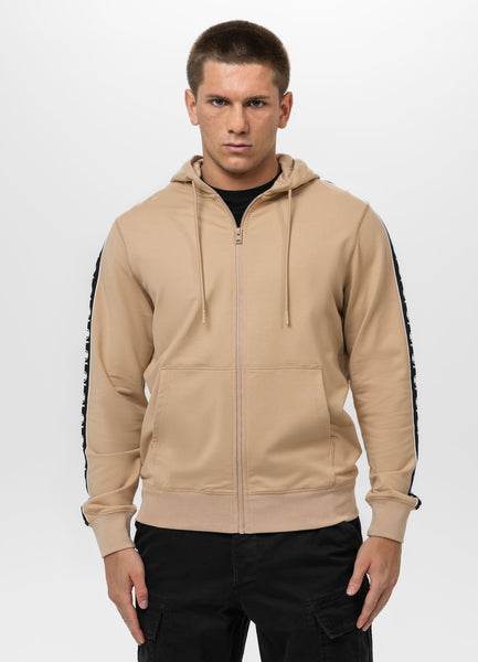 Men's Zip-up hoodie TAPE NUGGET - Light sand