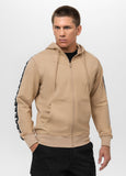 Men's Zip-up hoodie TAPE NUGGET - Light sand