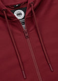 Men's Zip-up hoodie TAPE NUGGET - Burgundy