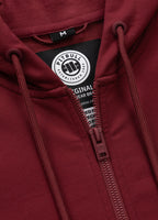 Men's Zip-up hoodie TAPE NUGGET - Burgundy