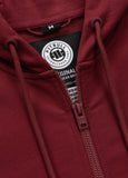 Men's Zip-up hoodie TAPE NUGGET - Burgundy