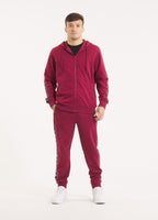 Men's Zip-up hoodie TAPE NUGGET - Burgundy