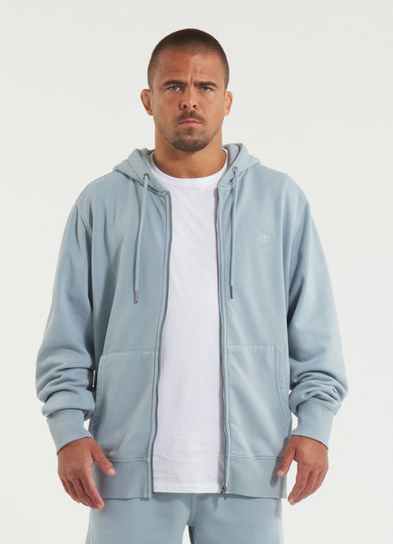 Men's Zip-up hoodie Washed Lancaster II - Washed blue