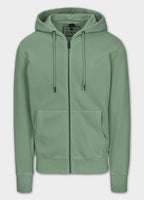 Men's Zip-up hoodie Washed Lancaster II - Sage green
