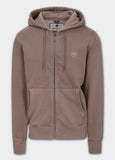 Men's Zip-up hoodie Washed Lancaster II - Burgundy