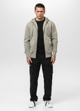 Men's Zip-up hoodie Washed Lancaster II - Gray Harbour