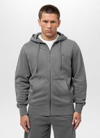 Men's Zip-up hoodie Washed Lancaster II - Gray