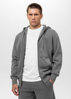 Men's Zip-up hoodie Washed Lancaster II - Gray