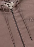 Men's Zip-up hoodie Washed Lancaster II - Burgundy