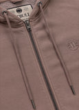 Men's Zip-up hoodie Washed Lancaster II - Burgundy