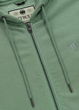 Men's Zip-up hoodie Washed Lancaster II - Sage green