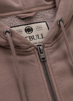 Men's Zip-up hoodie Washed Lancaster II - Burgundy