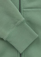Men's Zip-up hoodie Washed Lancaster II - Sage green