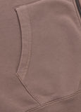 Men's Zip-up hoodie Washed Lancaster II - Burgundy