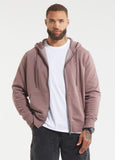 Men's Zip-up hoodie Washed Lancaster II - Burgundy