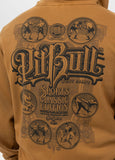 Men's Zip-up hoodie Washed MULTISPORT - Honey yellow