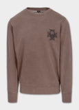 Men's Sweatshirt Washed BITE ME - Burgundy