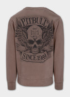 Men's Sweatshirt Washed BITE ME - Burgundy
