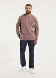 Men's Sweatshirt Washed BITE ME - Burgundy