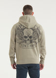 Men's Hoodie Washed BITE ME - Gray Harbour