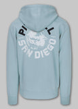 Men's Hoodie DOG SD - Baby blue