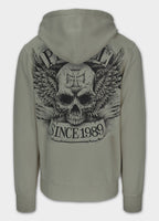 Men's Hoodie Washed BITE ME - Gray Harbour