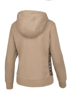 Women's zip-up hoodie French Terry La Deta - Sand