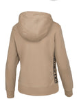 Women's zip-up hoodie French Terry La Deta - Sand