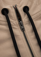 Women's zip-up hoodie French Terry La Deta - Sand