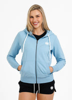 Women's zip-up hoodie French Terry La Deta - Baby blue