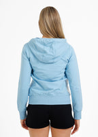 Women's zip-up hoodie French Terry La Deta - Baby blue