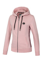 Women's zip-up hoodie French Terry La Deta - Pink