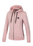Women's zip-up hoodie French Terry La Deta - Pink