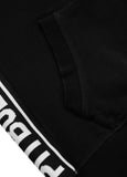 Women's zip-up hoodie French Terry La Deta - Black