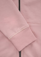 Women's zip-up hoodie French Terry La Deta - Pink