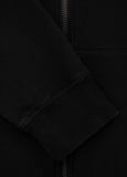 Women's zip-up hoodie French Terry La Deta - Black