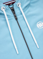 Women's zip-up hoodie French Terry La Deta - Baby blue